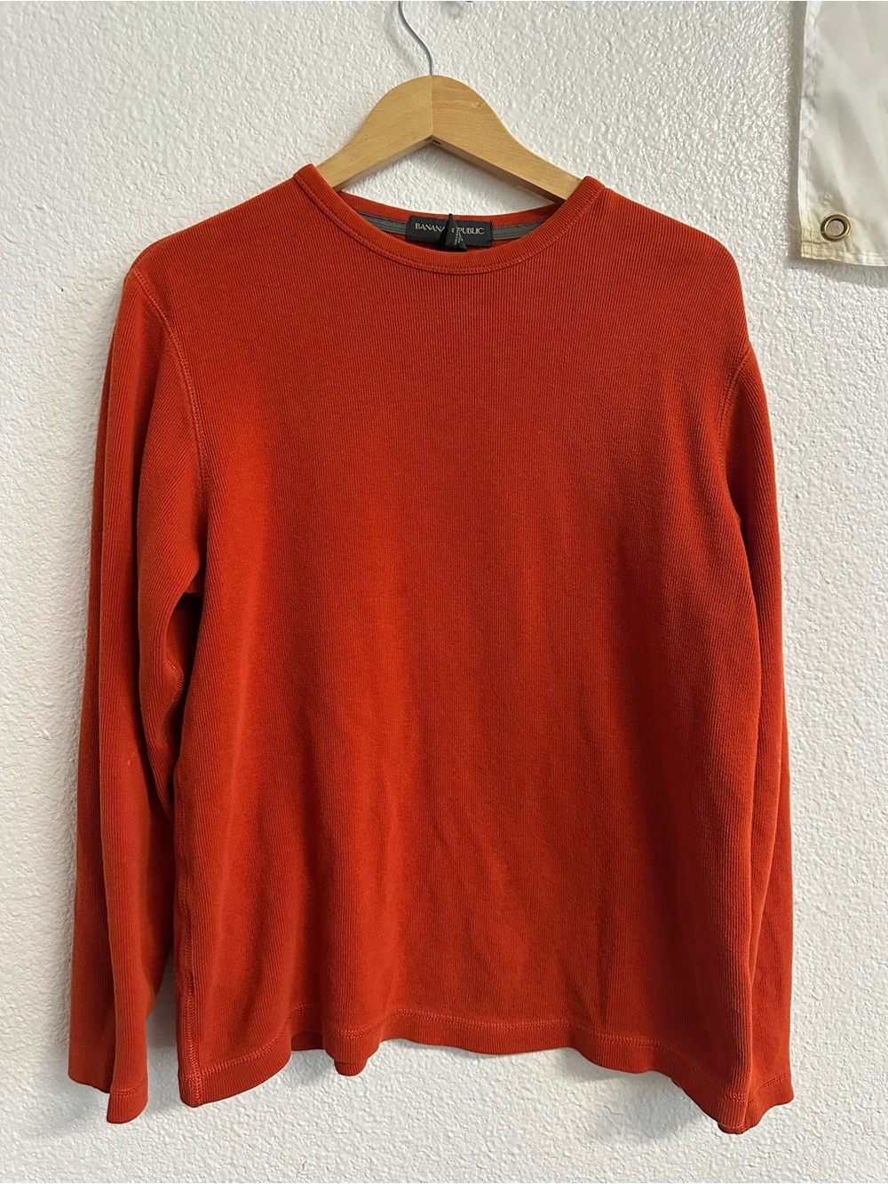 Vintage Banana Republic Medium Burnt Orange Cotton Crewneck